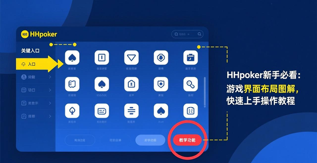 HHpoker新手必看：游戏界面布局图解，快速上手操作教程