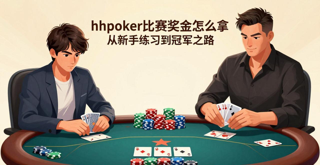 hhpoker比赛奖金怎么拿 从新手练习到冠军之路