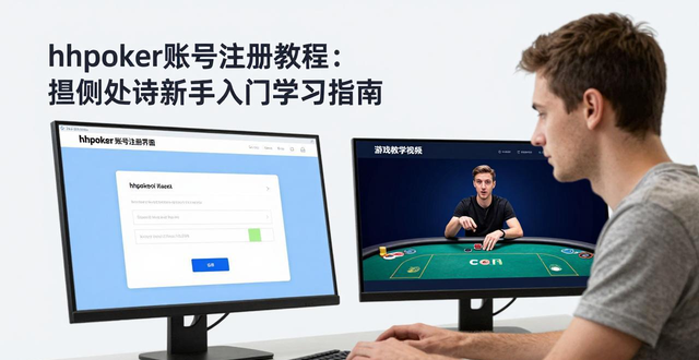 hhpoker账号注册教程：德州扑克新手入门学习指南