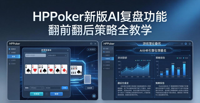 HHPoker新版AI复盘功能 翻前翻后策略全教学