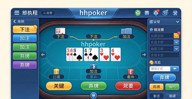 hhpoker界面详解：新手如何快速看懂操作面板