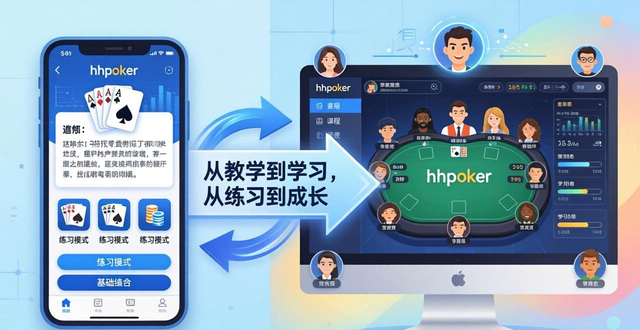 hhpoker发展历程：从教学工具到德州扑克学习平台，满足玩家刚需