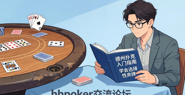 hhpoker交流论坛：德州扑克新手入门技巧，避开常见误区