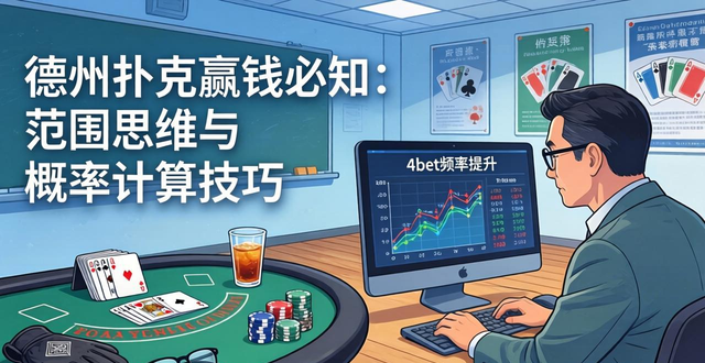 德州扑克赢钱必知：范围思维与概率计算技巧