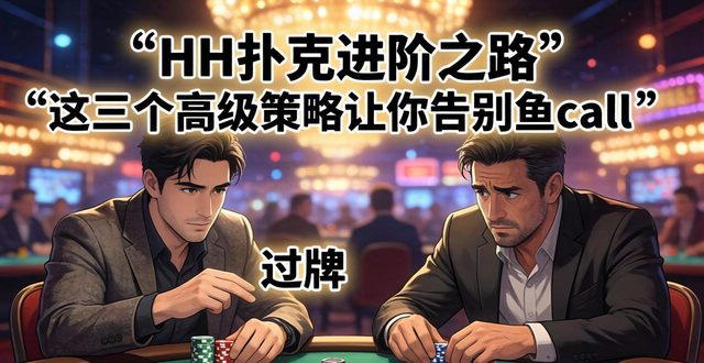 HH扑克进阶之路 这三个高级策略让你告别鱼 call