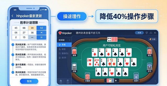 hhpoker更新日志解读 2026德州扑克学习新趋势