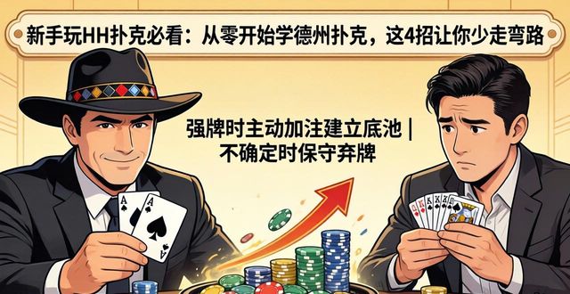 新手玩HH扑克必看：从零开始学德州扑克，这4招让你少走弯路