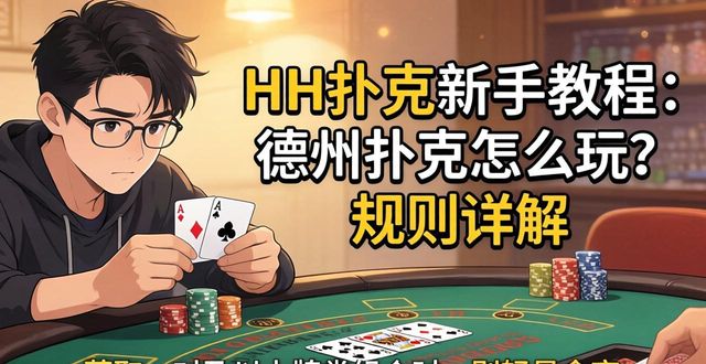 HH扑克新手教程：德州扑克怎么玩？规则详解