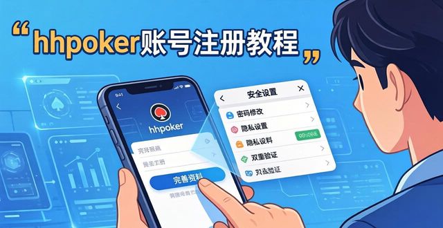 hhpoker账号注册怎么做？详细教程来了