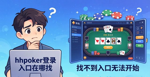 hhpoker登录入口在哪找 三步学会德州扑克快速上手