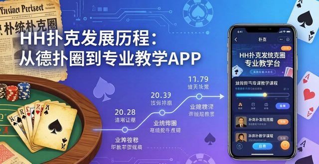 HH扑克发展历程：从德扑圈到专业教学APP