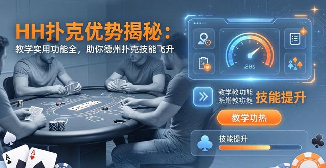 HH扑克优势揭秘：教学实用功能全，助你德州扑克技能飞升