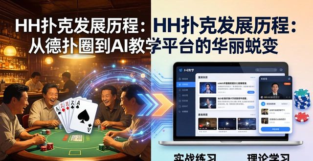 HH扑克发展历程：从德扑圈到AI教学平台的华丽蜕变