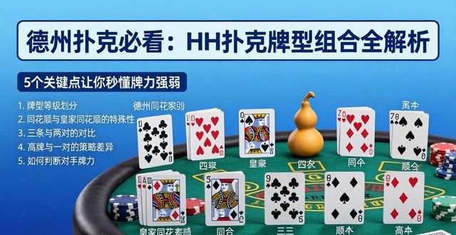 德州扑克必看：HH扑克牌型组合全解析，这5个关键点让你秒懂牌力强弱