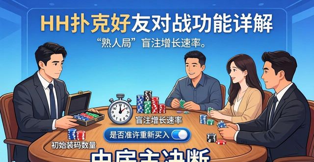 HH扑克好友对战功能详解：如何与朋友在线切磋牌技