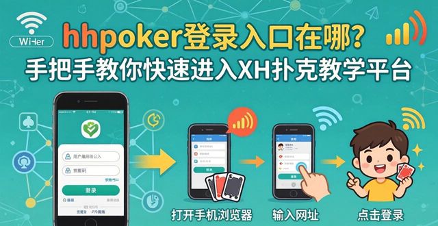 hhpoker登录入口在哪？手把手教你快速进入HH扑克教学平台