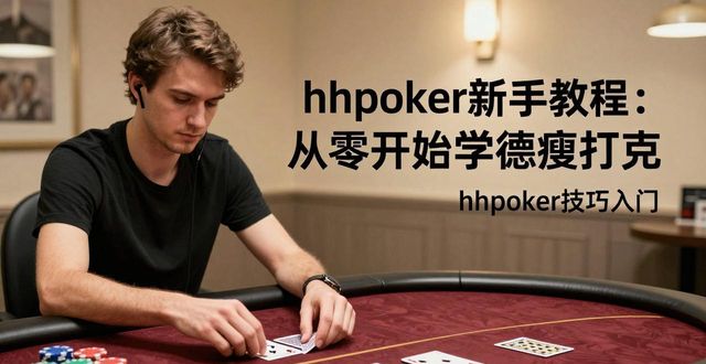 hhpoker新手教程：从零开始学德州扑克