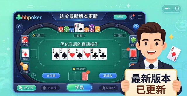 hhpoker最新版本更新，这些功能让德州扑克学习更轻松