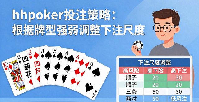 hhpoker投注策略怎么用 简单几步就学会