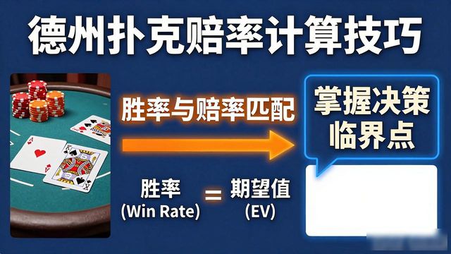hhpoker赔率计算技巧 德州新手快速看懂底池赔率