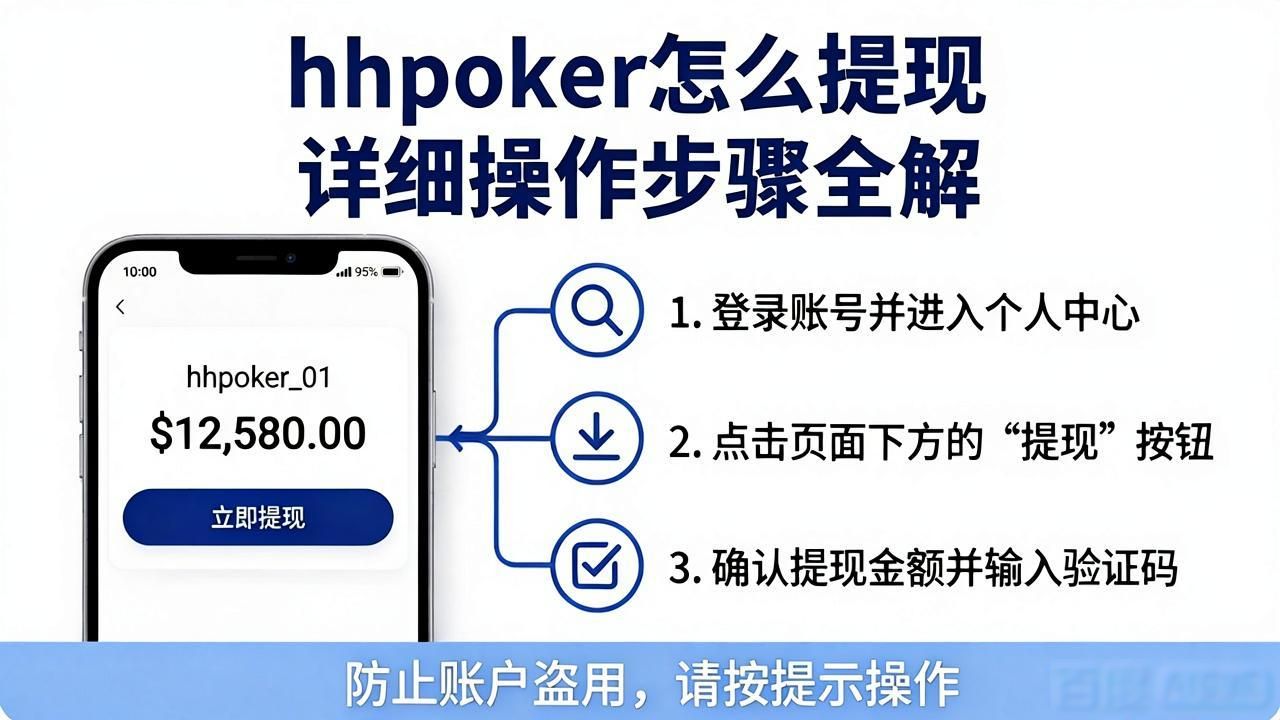 hhpoker怎么提现 详细操作步骤全解