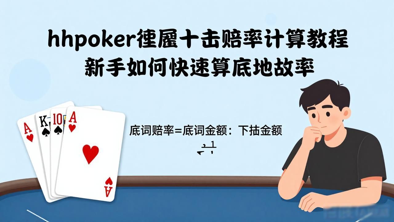 hhpoker德州扑克赔率计算教程 新手如何快速算底池赔率