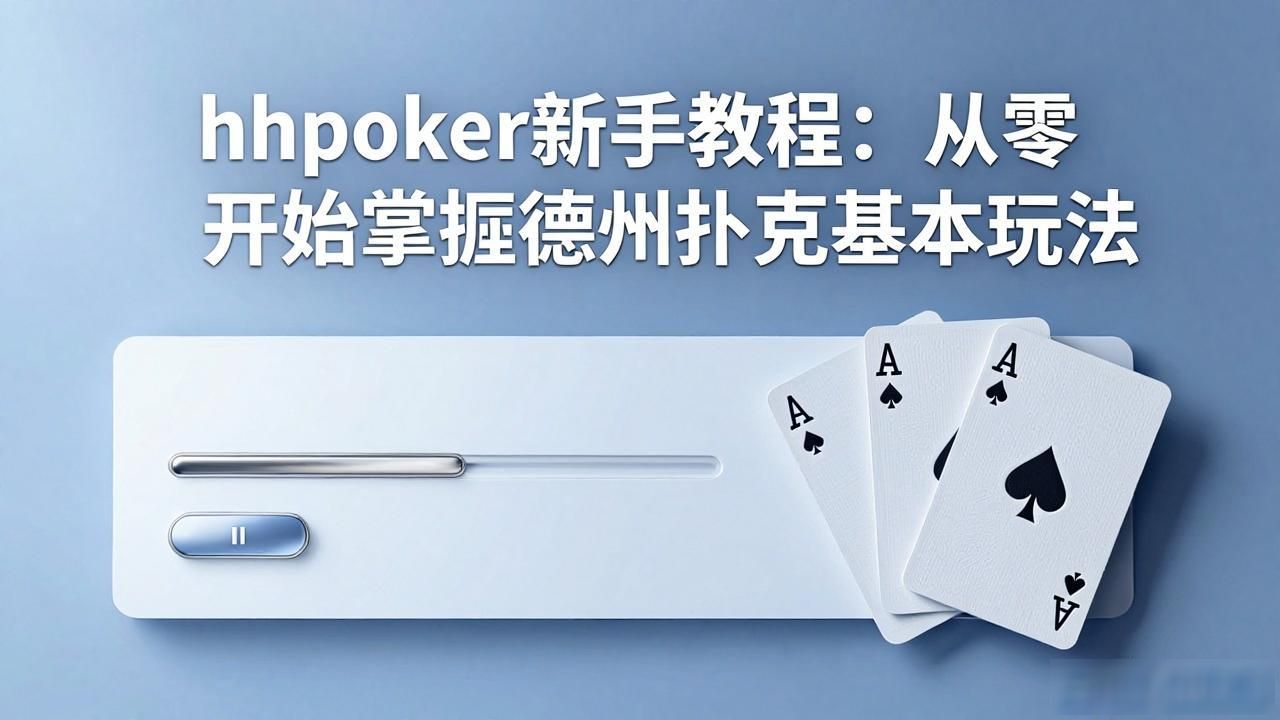 hhpoker新手教程：从零开始掌握德州扑克基本玩法