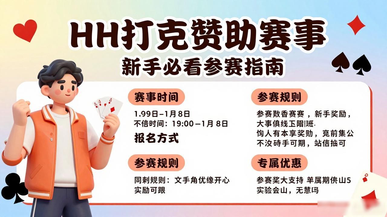 HH扑克赞助赛事有哪些？新手必看参赛指南与福利解析