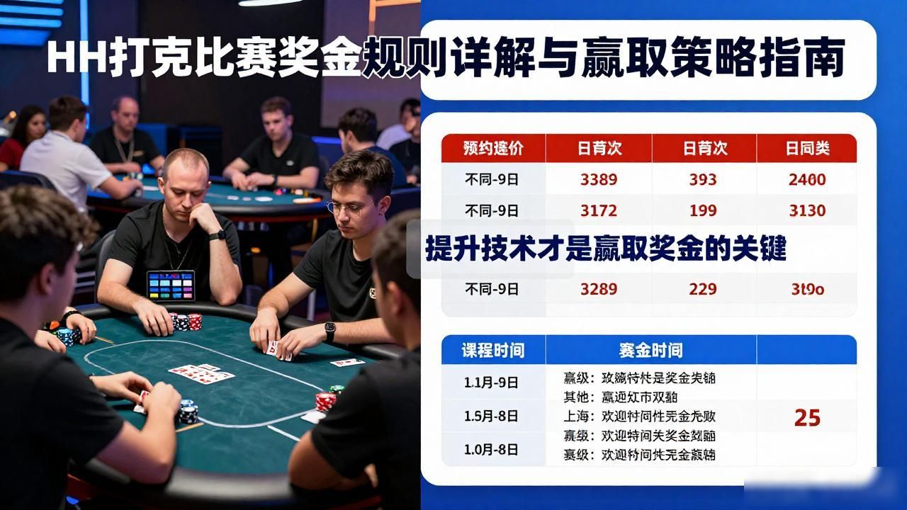 HH扑克比赛奖金规则详解与赢取策略指南