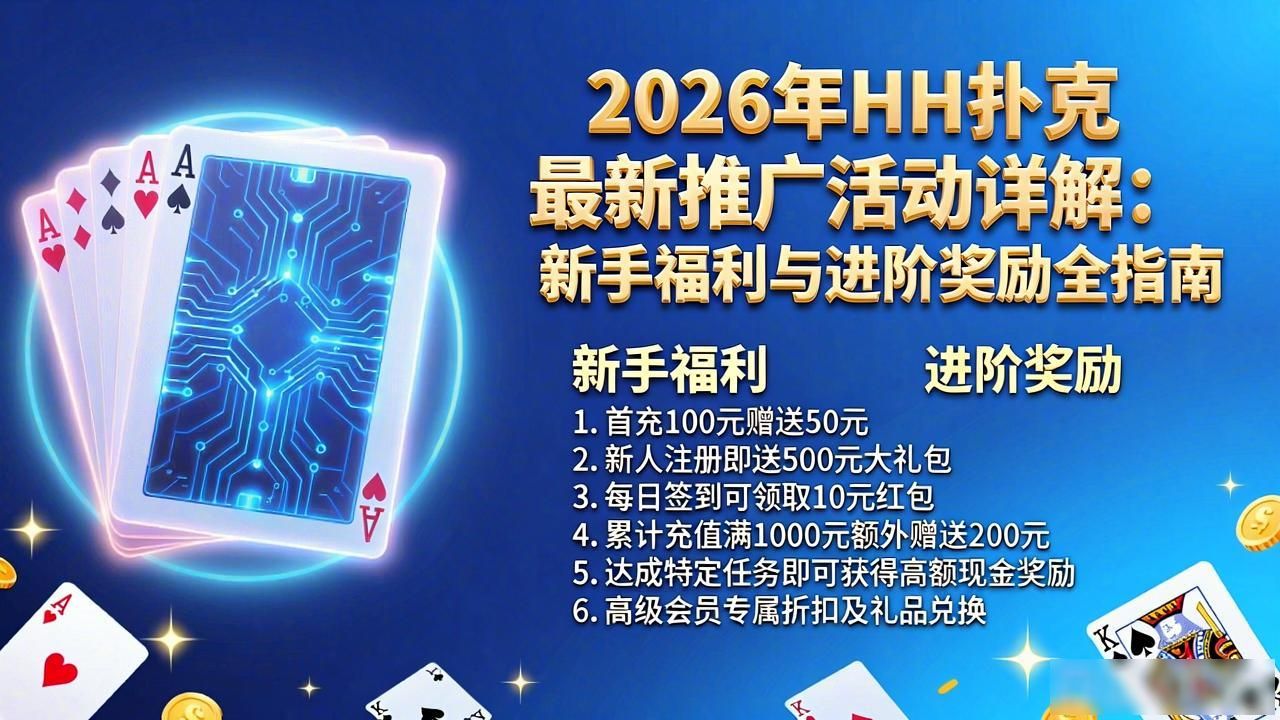 2026年HH扑克最新推广活动详解：新手福利与进阶奖励全指南