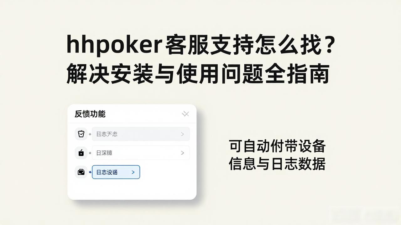 hhpoker客服支持怎么找？解决安装与使用问题全指南