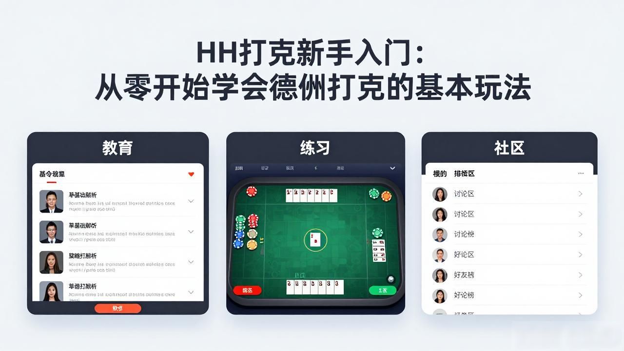 HH扑克新手入门：从零开始学会德州扑克的基本玩法
