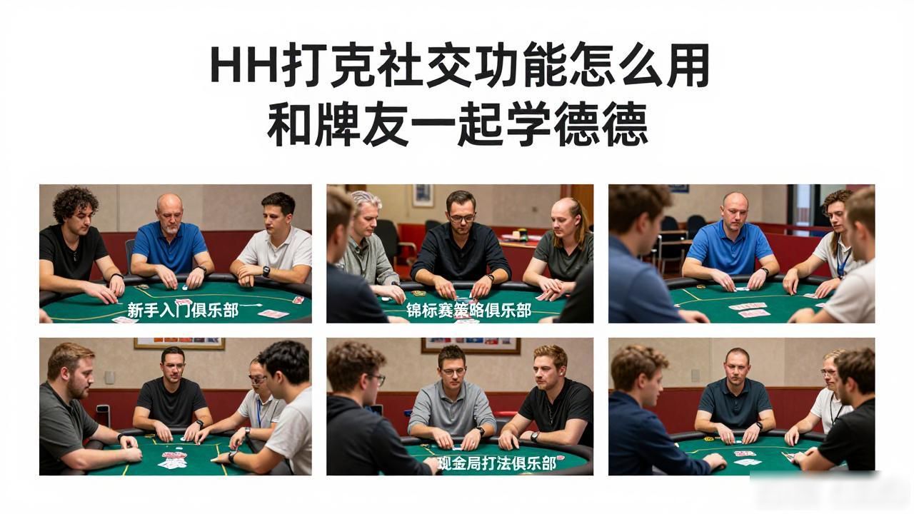 HH扑克社交功能怎么用 和牌友一起学德州