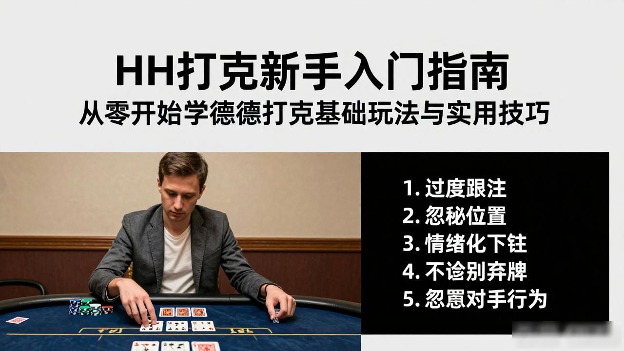 HH扑克新手入门指南 从零开始学德州扑克基础玩法与实用技巧