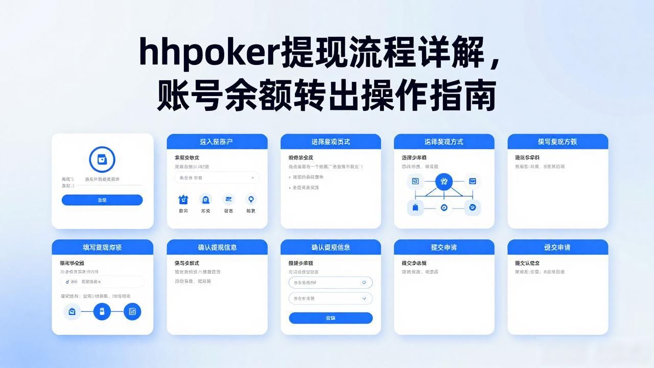 hhpoker提现流程详解，账号余额转出操作指南