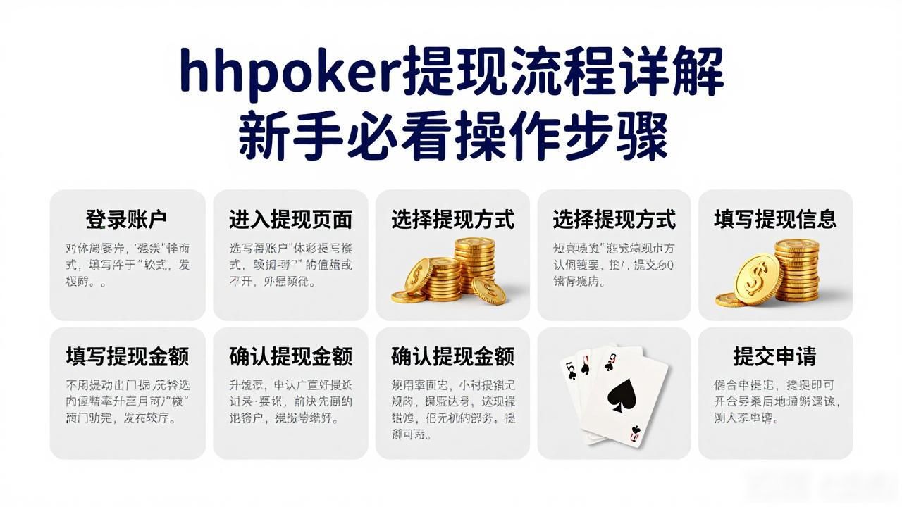 hhpoker提现流程详解 新手必看操作步骤