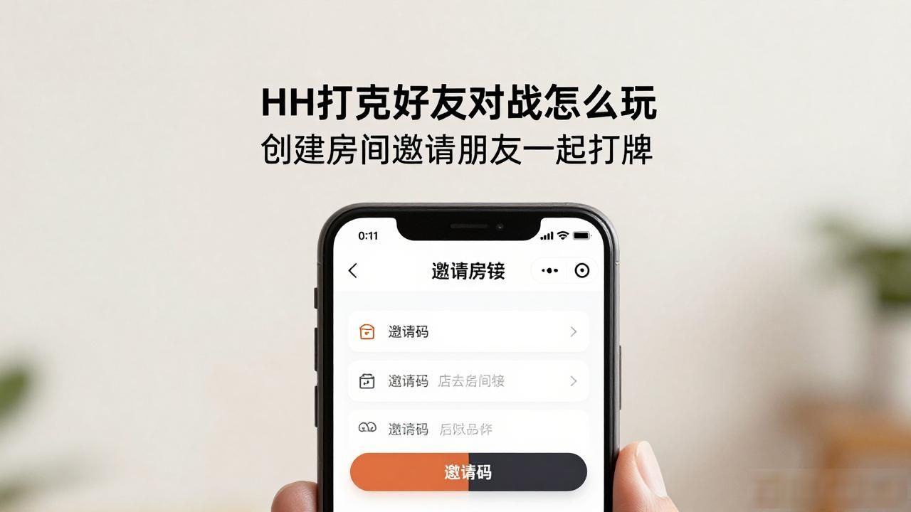HH扑克好友对战怎么玩 创建房间邀请朋友一起打牌
