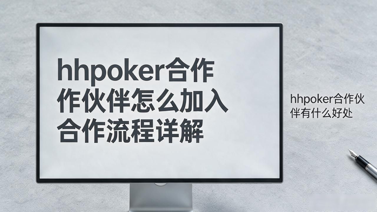 hhpoker合作伙伴怎么加入 合作流程详解