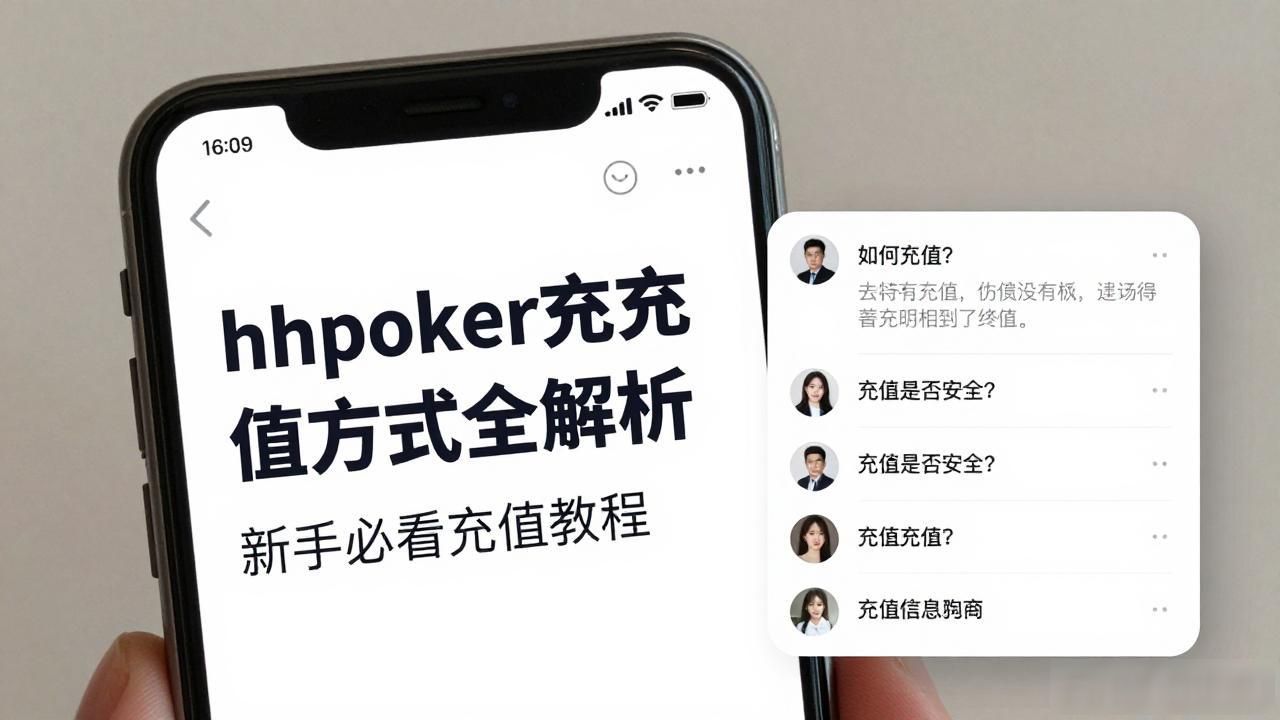 hhpoker充值方式全解析 新手必看充值教程