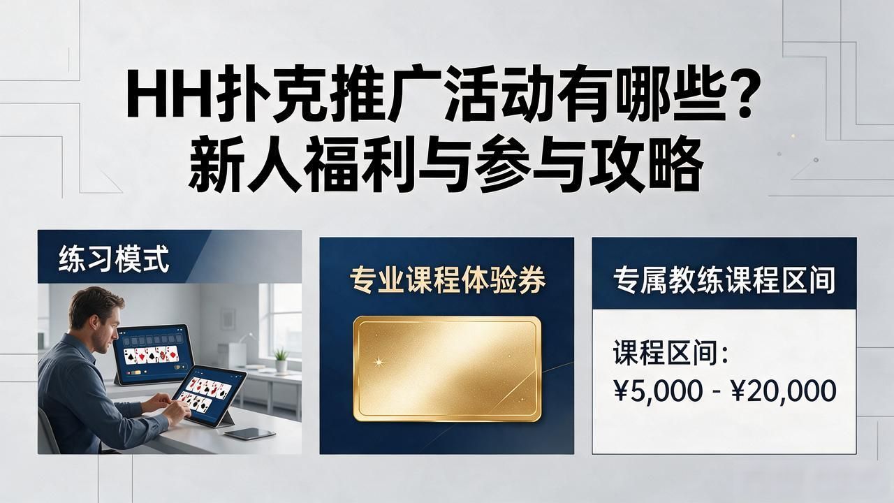 HH扑克推广活动有哪些？新人福利与参与攻略
