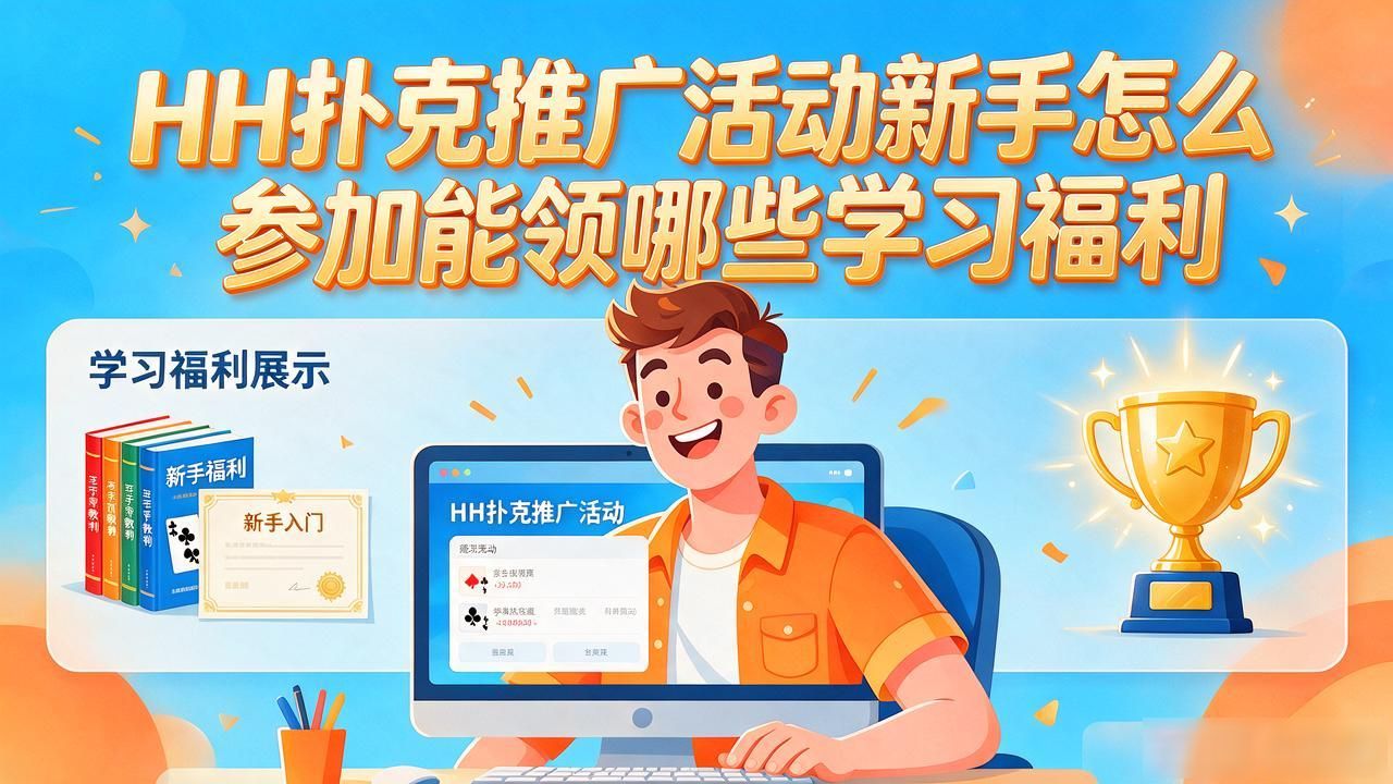 HH扑克推广活动新手怎么参加能领哪些学习福利