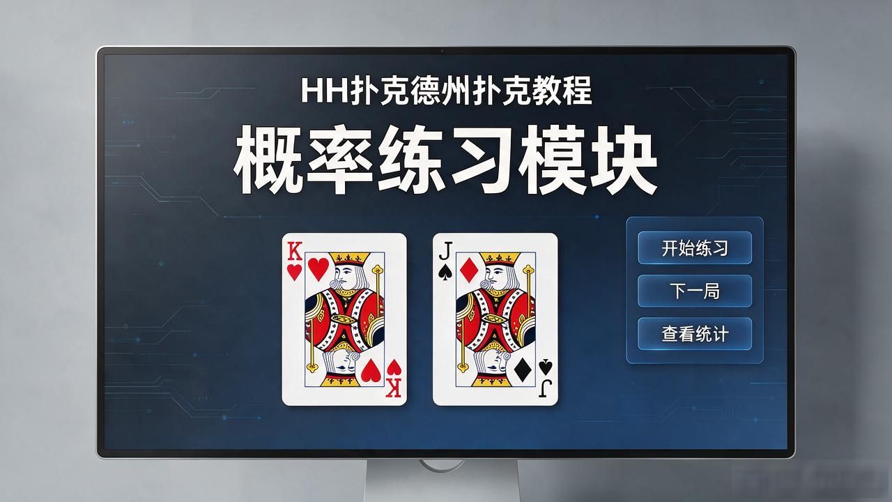 HH扑克新手入门：零基础搞懂德州扑克规则与基本玩法